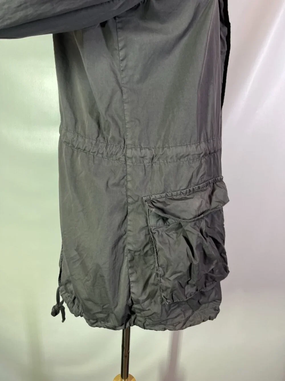 Standard James Perse Size 2 (M) Grey Fishtail Parka Jacket